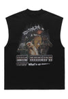 Whiz Khalifa sleeveless t-shirt rapper tank top surfer vest