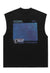 Computer print tank top surfer vest retro sleeveless t-shirt