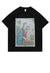 Baroque print t-shirt faded retro religion tee virgin top