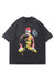 Joker t-shirt clown cartoon tee fast food top vintage grey