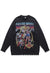 Sailor Moon sweater knitted distressed Anime jumper in black