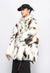 Fuzzy faux fur jacket spot pattern fuzzy coat animal print