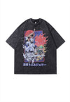 Tom & Jerry t-shirt old cartoon tee retro poster top in grey