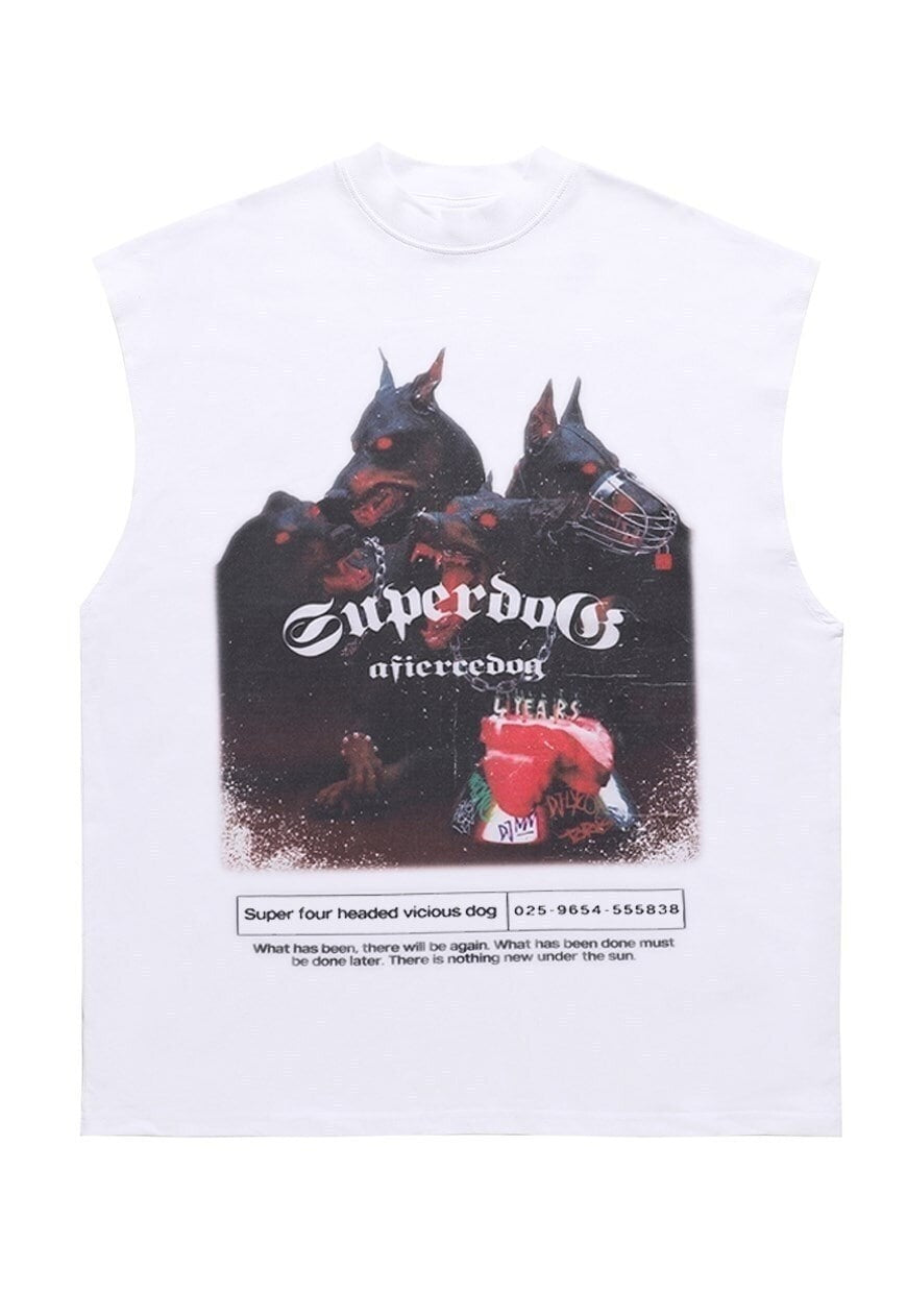 Doberman sleeveless t-shirt Pinscher tank top surfer vest