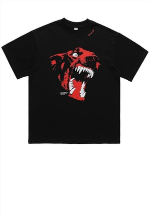 Angry Doberman t-shirt grunge Pinscher tee retro dog top