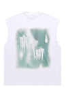 Gothic sleeveless t-shirt retro grunge tank top surfer vest