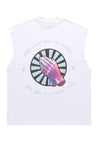 Praying hands sleeveless t-shirt saint tank top surfer vest