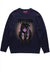 Anime sweater grunge slogan knitted jumper Kawaii top purple