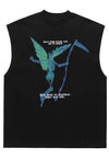 Grim reaper tank top surfer vest retro sleeveless t-shirt