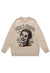 Joker print sweater clown jumper ripped knitted creepy top