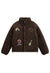 Patchwork fleece jacket brown teddy bomber fuzzy winter coat