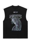 Rapper tank top surfer vest retro hip-hop sleeveless t-shirt