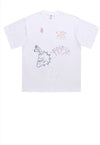 Scribble t-shirt retro graffiti tee grunge punk top in white