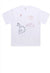 Scribble t-shirt retro graffiti tee grunge punk top in white