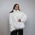 Shaggy faux fur jacket white long hair fluffy going out bomber party fleece fancy dress peacoat high fashion fuzzy Gothic coat rave puffer