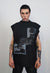 Bondage sleeveless t-shirt S&M tank top gothic surfer vest