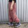 Faux fur joggers luxury fluffy pants handmade fleece trousers long hair premium overalls in brown