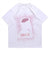 Monster print t-shirt brain tee grunge skater top in white