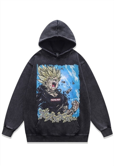 Anime hoodie Dragon ball pullover Japanese cartoon jumper