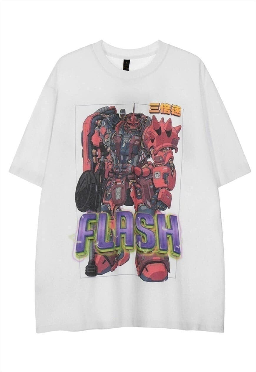 Transformer t-shirt robot tee monster graffiti retro top