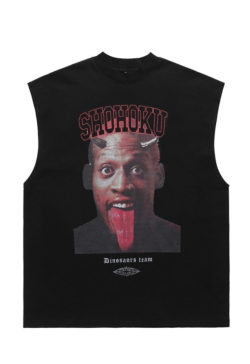 Dennis Rodman tank top surfer vest retro sleeveless t-shirt