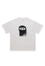 Balaclava t-shirt mask print tee grunge top in white