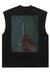 Cigarette sleeveless t-shirt Y2K print tank top surfer vest