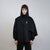 Gothic cape raised neck punk hoodie utility poncho gorpcore cloak asymmetric pullover cyberpunk ninja jumper Japanese Yamamoto sweatshirt