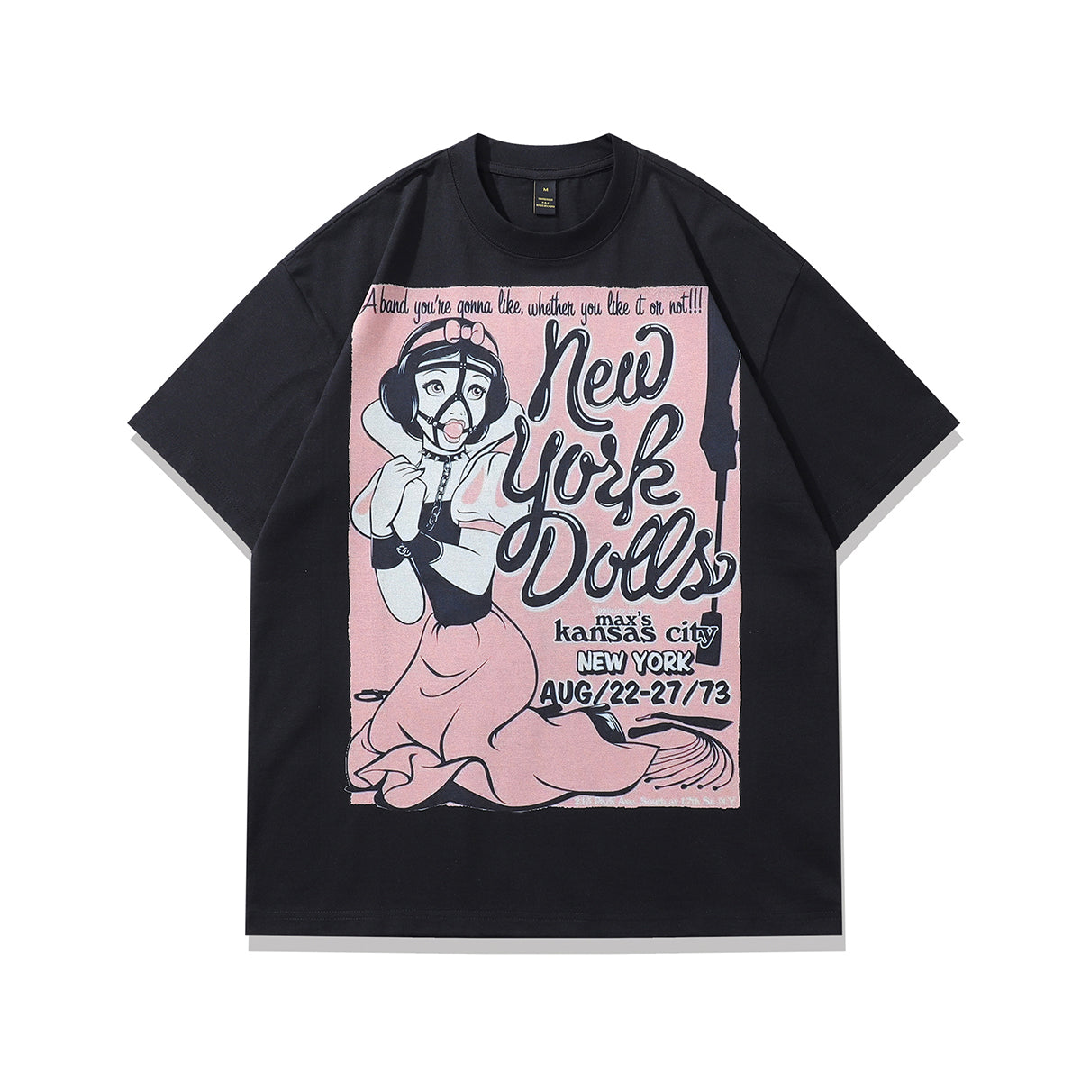 Bondage t-shirt princess print tee retro s&m top in Cream