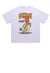 Banana print t-shirt punk top skater slogan tee in white