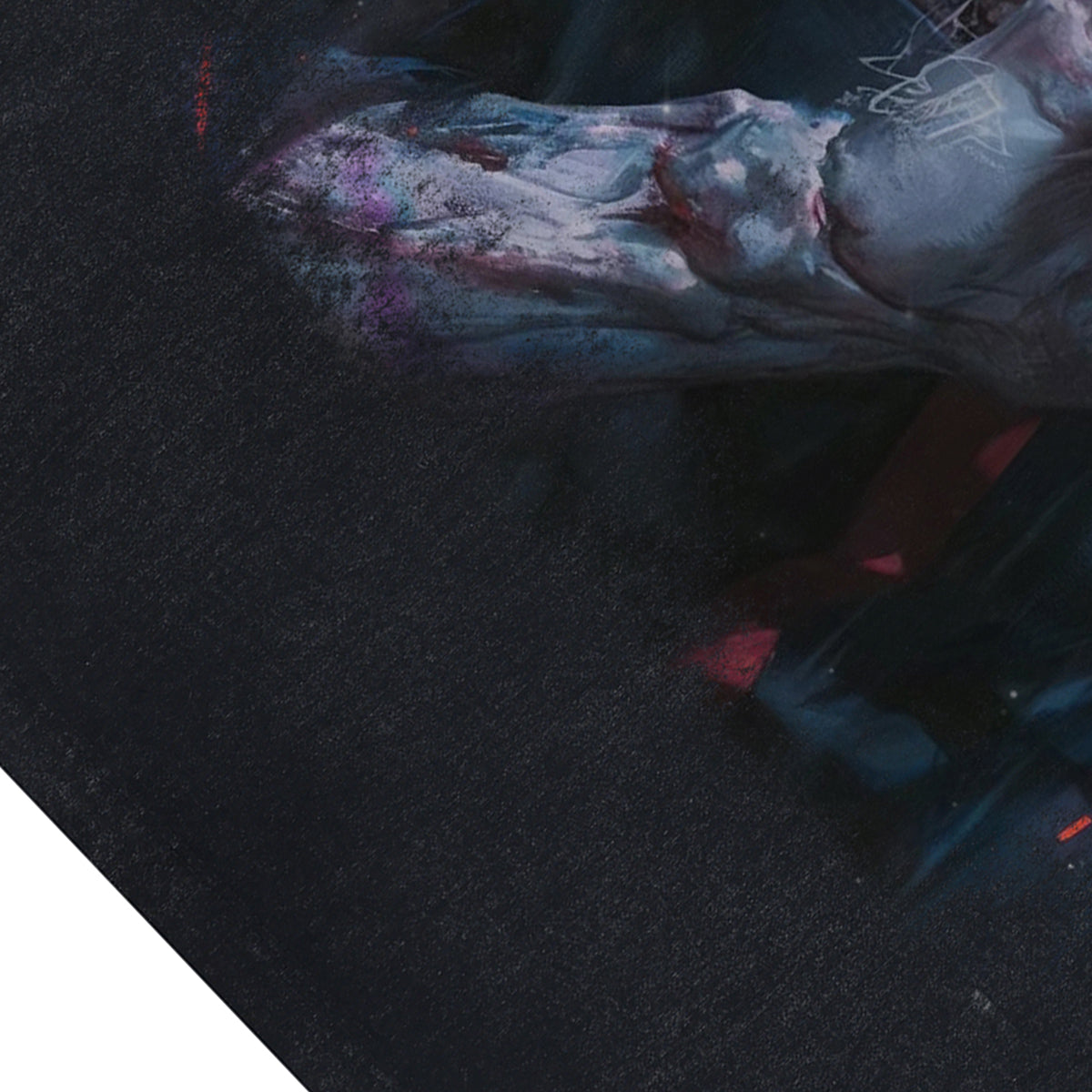 Crazy anime sleeveless t-shirt vintage Japanese vest retro cartoon tank top in acid wash black