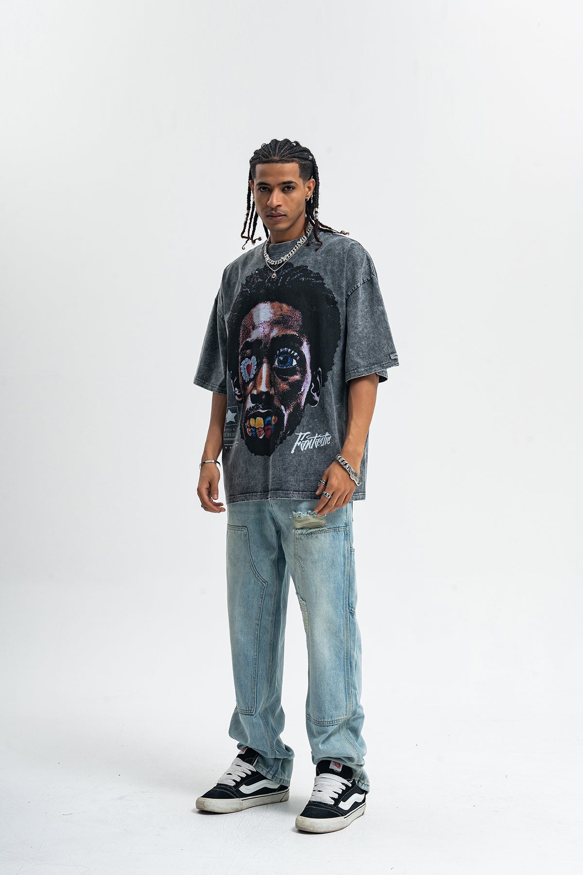 Vintage Kendrick Lamar t-shirt hip-hop top gangster tee in grey