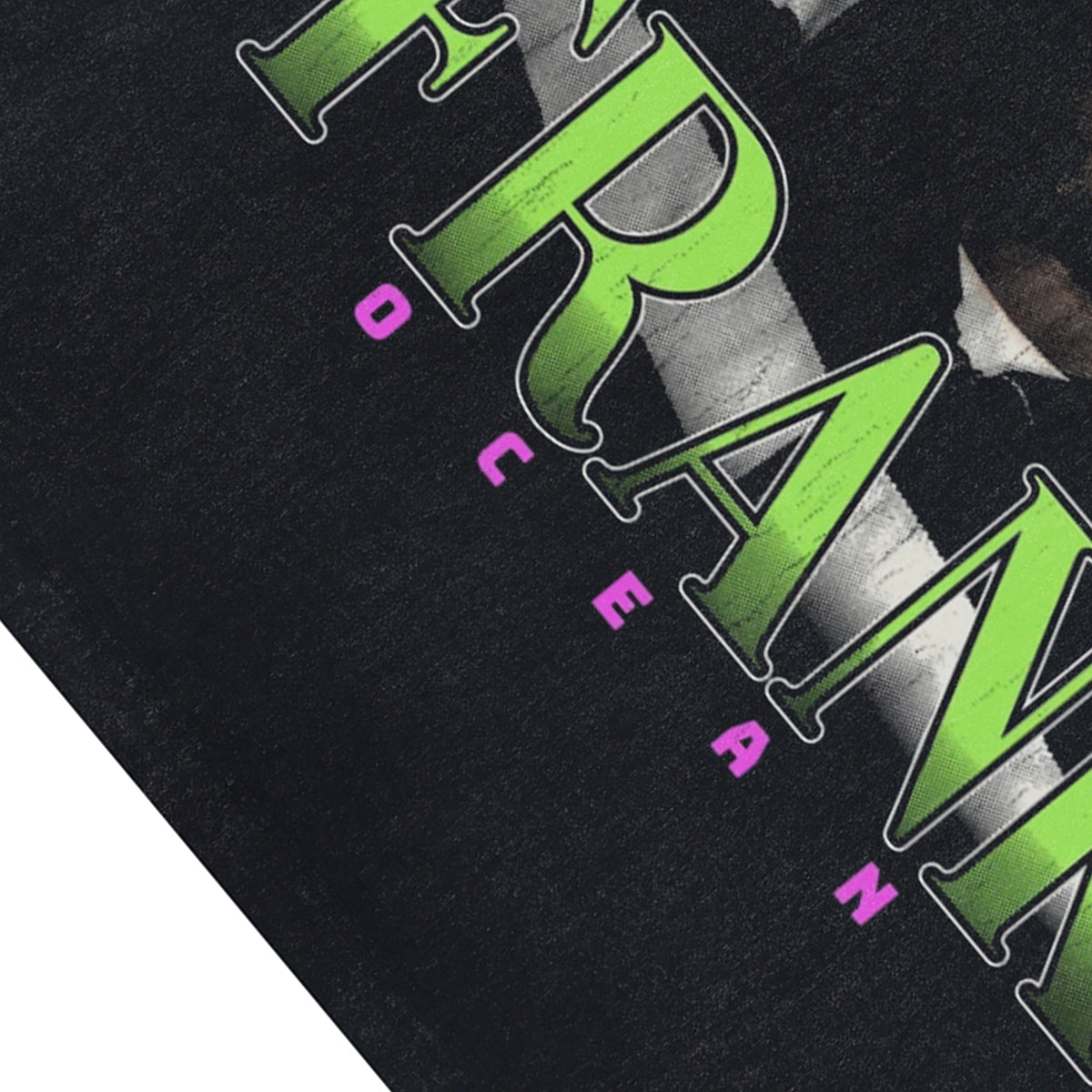 Frank Ocean sleeveless t-shirt vintage rapper vest hip-hop tank top in acid wash black