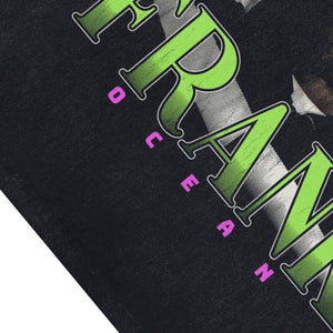 Frank Ocean sleeveless t-shirt vintage rapper vest hip-hop tank top in acid wash black