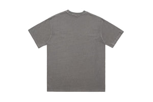 Dog t-shirt puppy print top retro cartoon tee animal jumper in grey