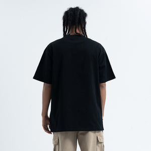 Motivational t-shirt delay no more slogan top in black