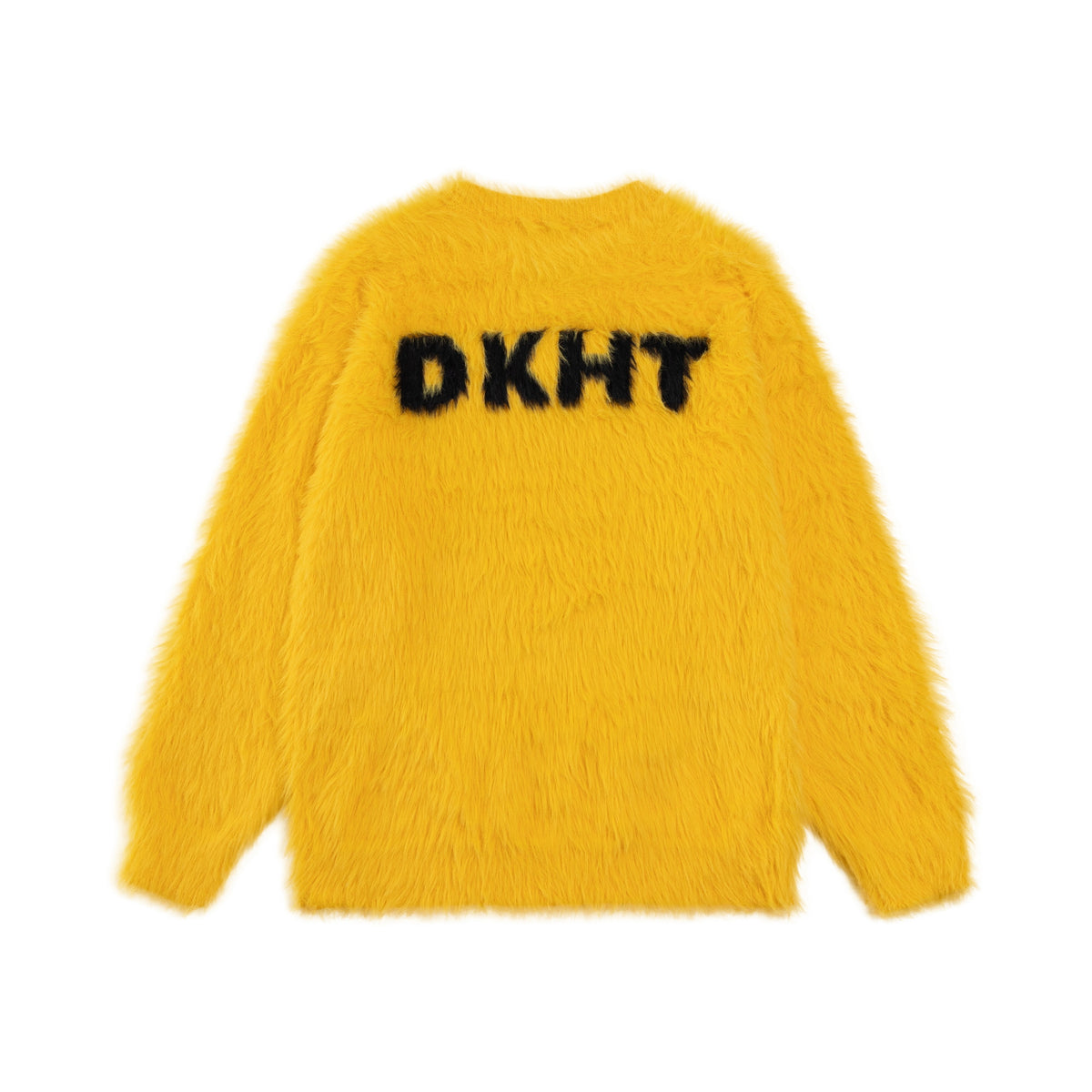 Fuck slogan sweater grunge knitted fluffy 90s inspired jumper blue