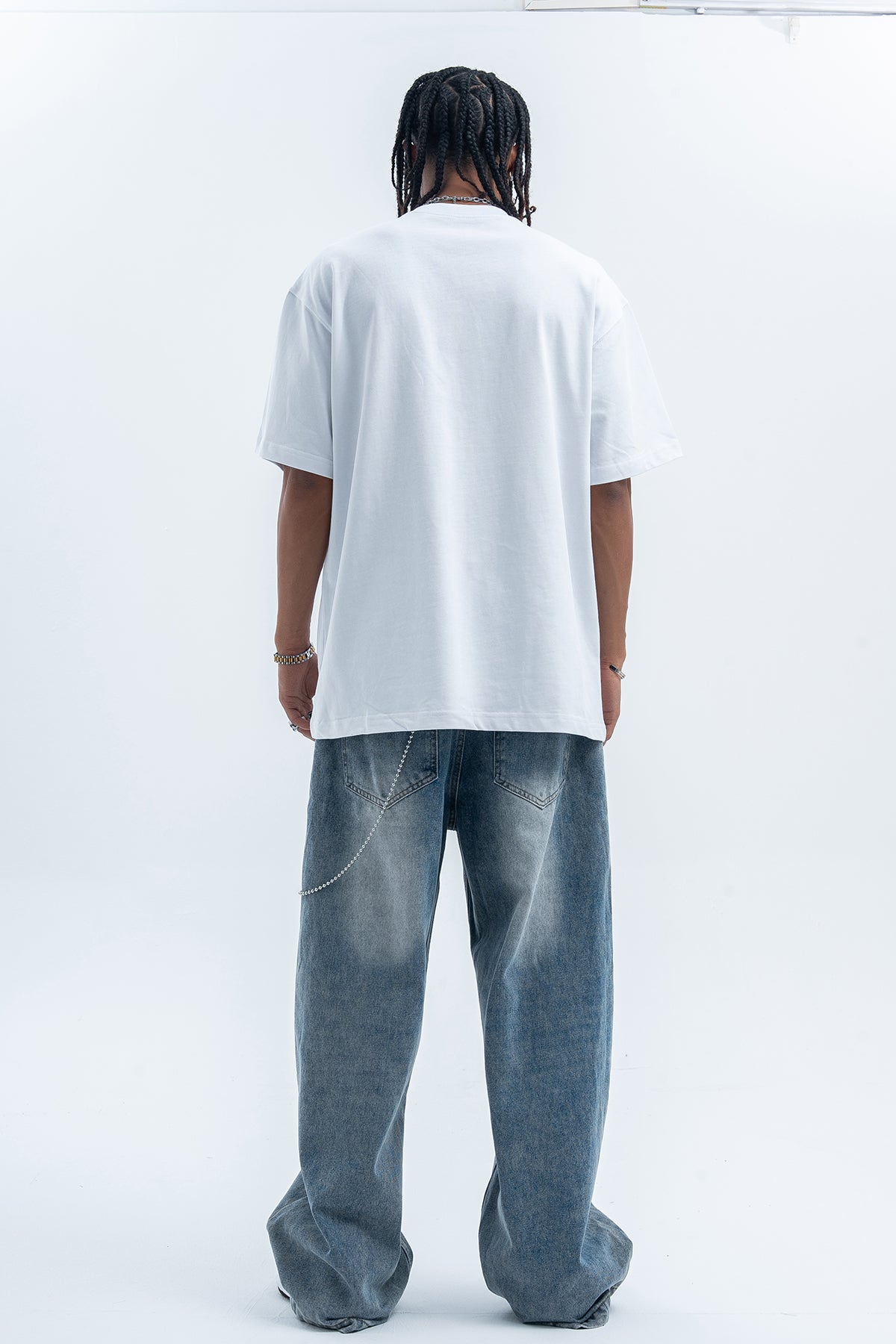 Emoji t-shirt robot tee psychedelic cartoon jumper in black