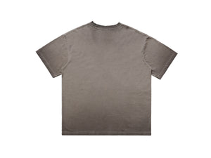 Anti war t-shirt peace slogan top hippie tee in beige