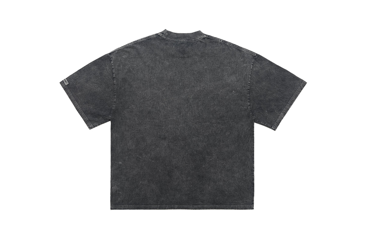 Grillz t-shirt mouth print top grunge hip-hop tee rapper jumper in grey