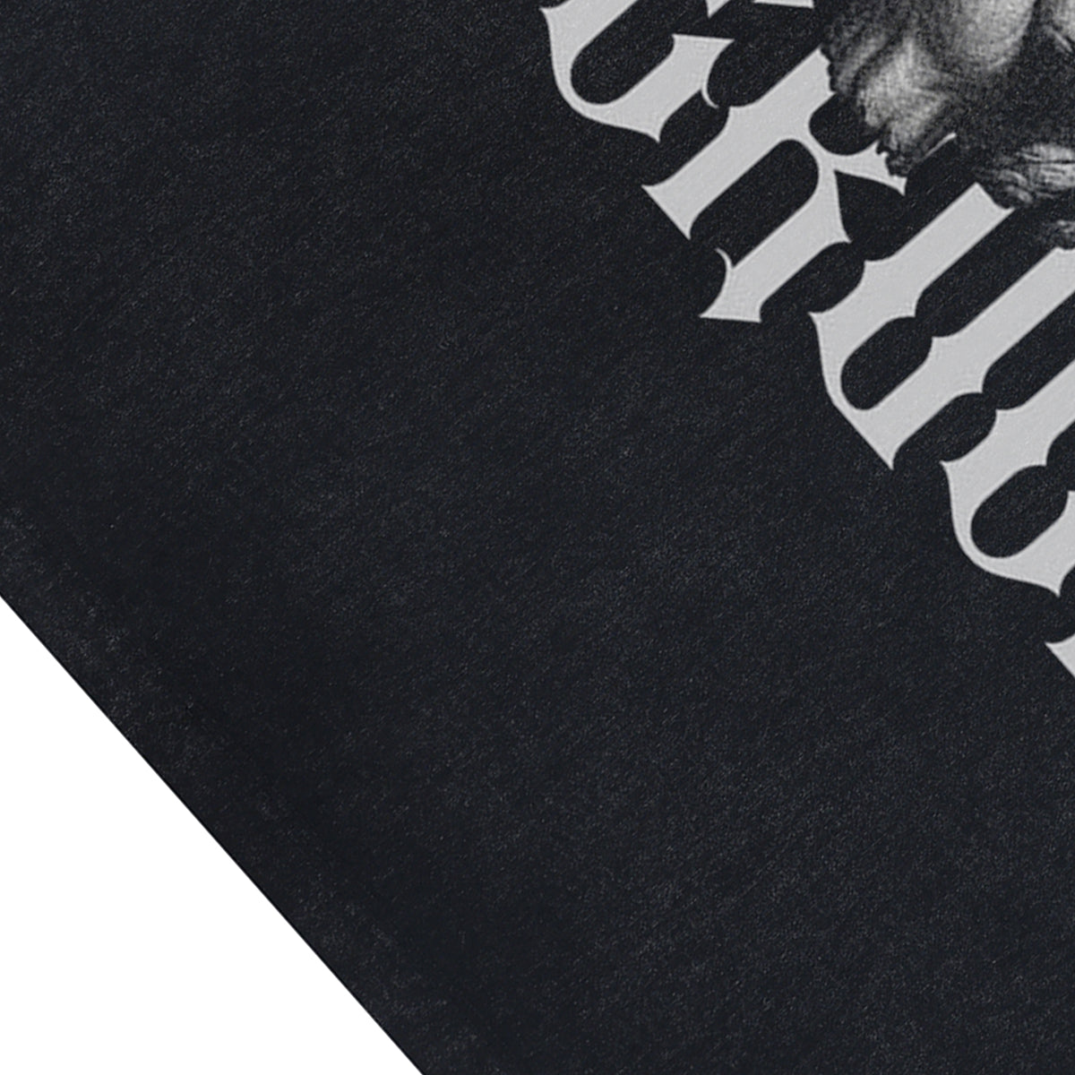 Gothic sculpture sleeveless t-shirt creepy cartoon vest 00s retro sacred slogan tank top in acid wash black