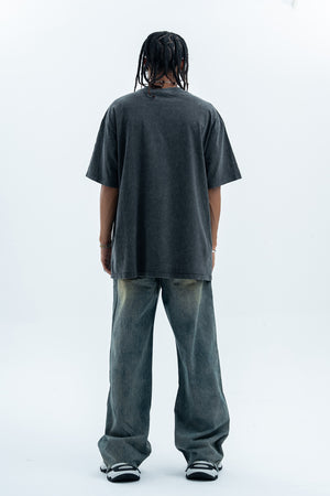 Racing t-shirt f1 top sports car tee grunge motorsports jumper in grey