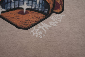 Hungry Doberman t-shirt pinscher print tee retro dog top in Crame