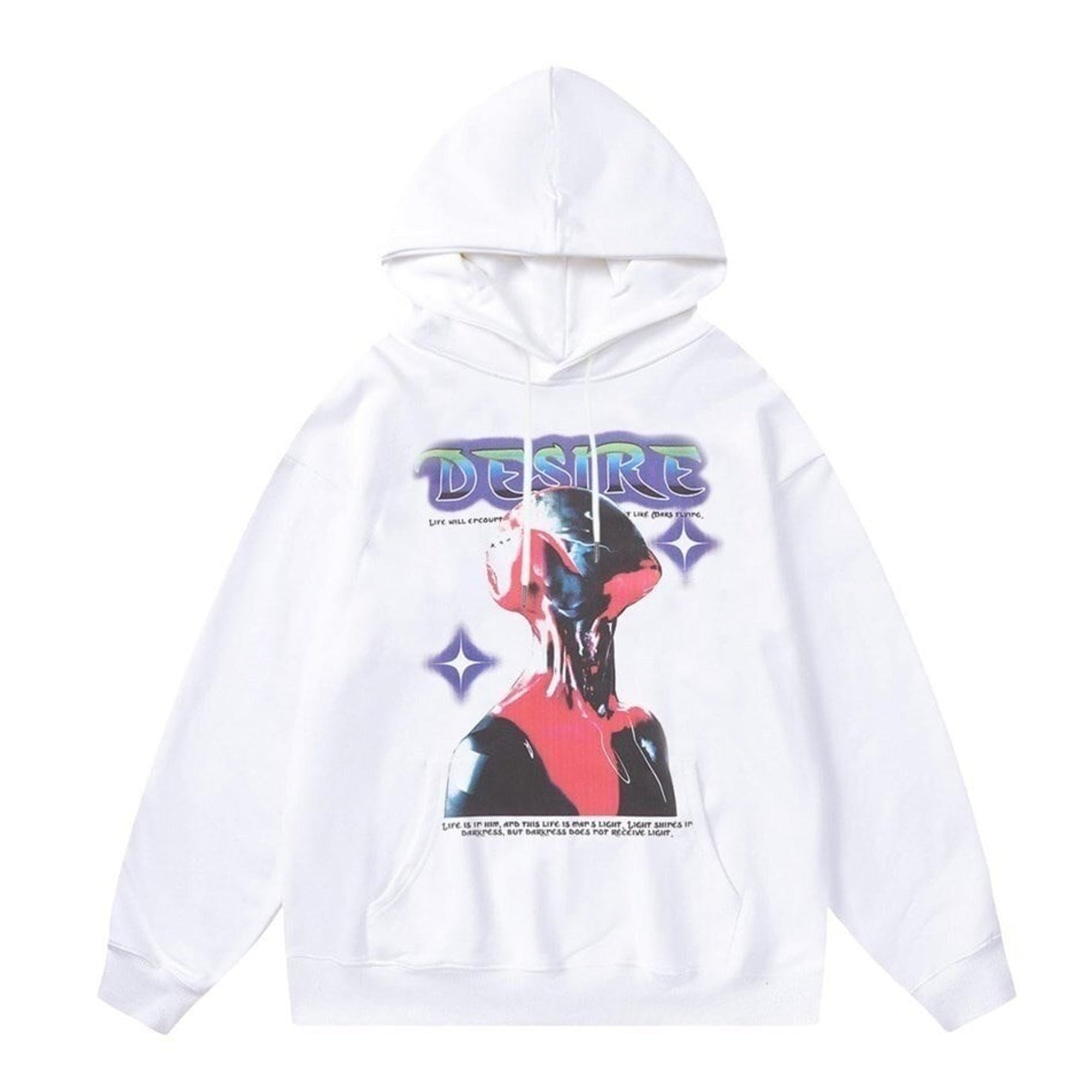 Cyber punk hoodie cyborg pullover raver top desire jumper