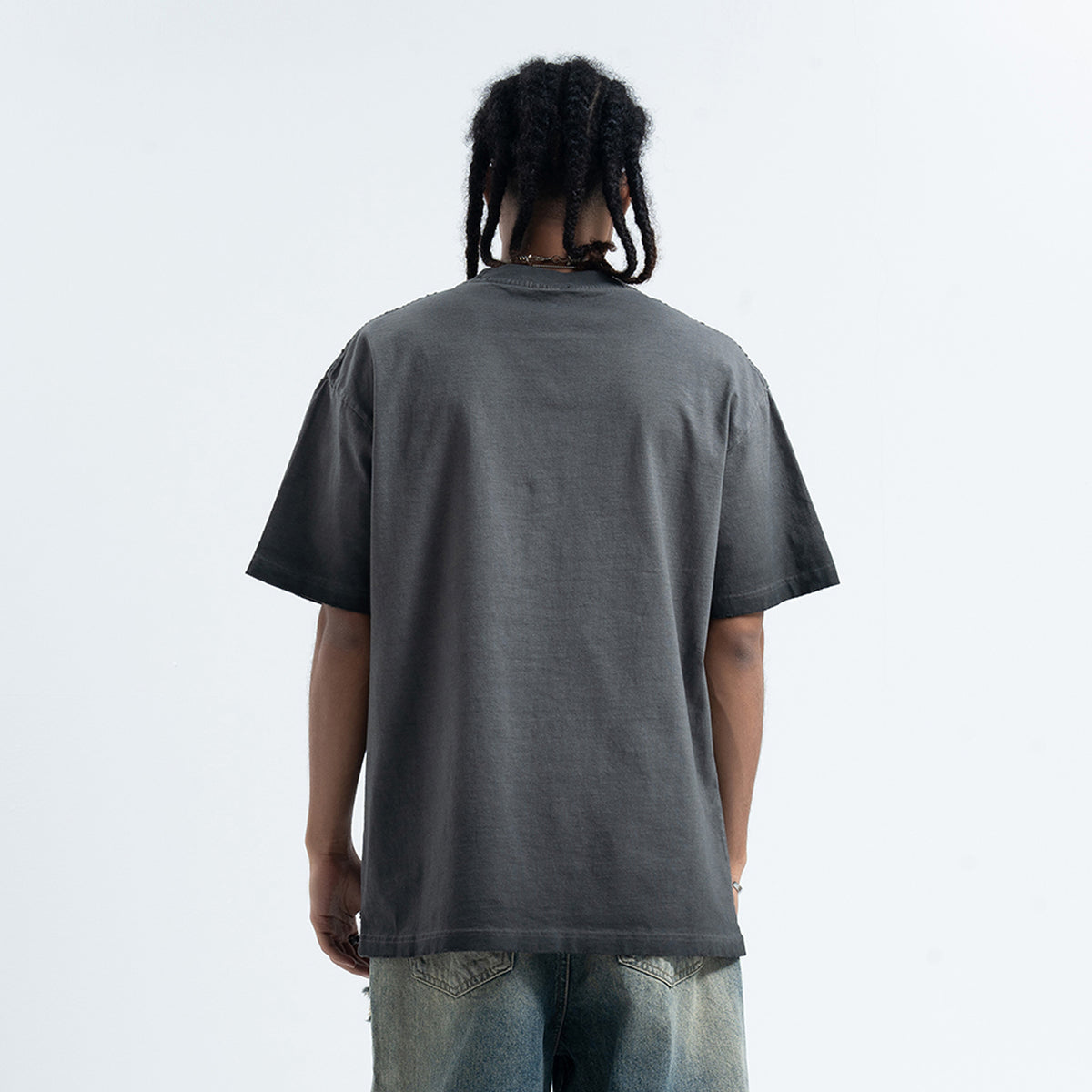 Anti war t-shirt peace slogan top hippie tee in beige