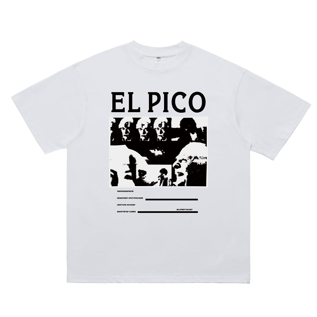 Creepy t-shirt monster print tee Gothic top in white