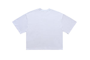 Psychedelic doll t-shirt depression top creepy cartoon tee in White