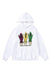 Ghost hoodie grunge pullover premium raver jumper in white