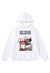 No war hoodie peace pullover premium grunge jumper in white