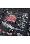 Vintage Toyota t-shirt retro car tee racing top in acid grey